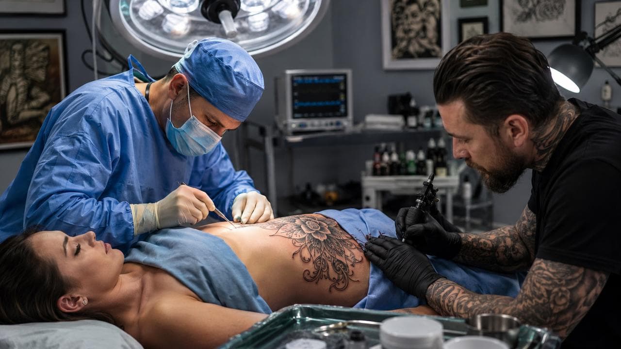 Le scalpel et l'aiguille : quand le chirurgien appelle le tatoueur à la rescousse