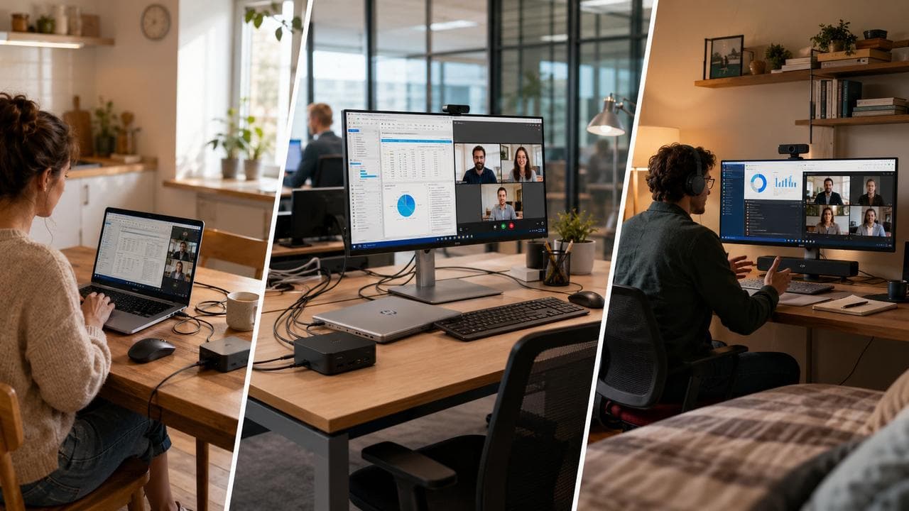 Un PC, plusieurs bureaux : les astuces pour simplifier vraiment le travail hybride